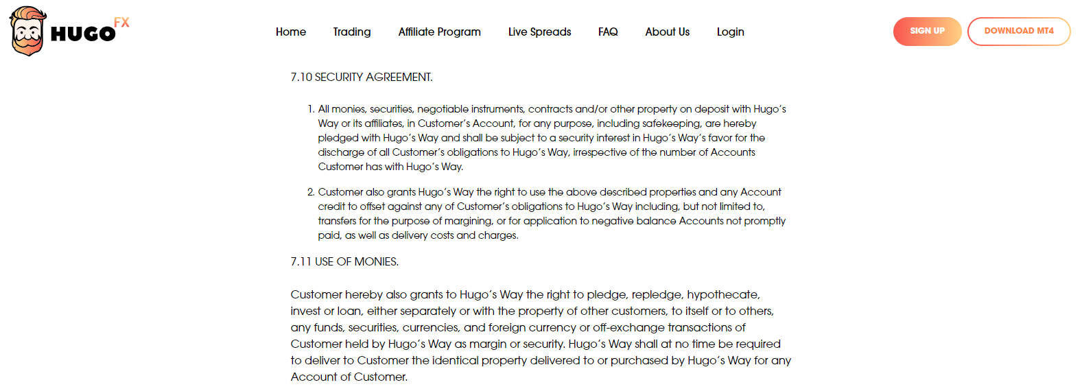 Hugo’s Way Review security agreement warning Hugo’s Way Review security agreement warning